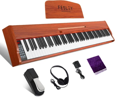 Цифровое пианино Fesley FEP300 MH (педаль, пюпитр, наушники, накидка,блок питания)