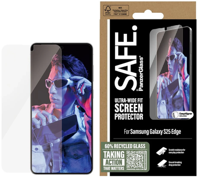 Szkło hartowane PanzerGlass Ceramic Protector Ultra-Wide Fit do Samsung Galaxy S25 Edge (PAN001162)