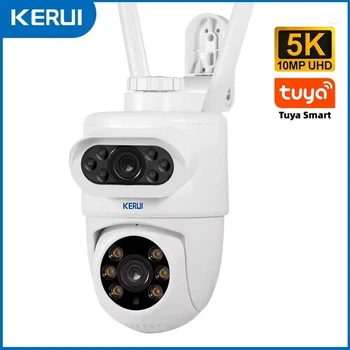Уличная Wi-FI IP камера видеонаблюдения поворотная KERUI 10MP 5K