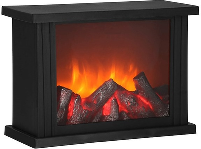 Dekoracja świąteczna Springos CL0864 Kominek z efektem płomienia 19.5 cm (5907719491059)