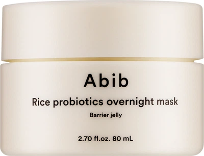 Нічна маска ABIB Rice Probiotics Overnight Mask Barrier Jelly з пробіотиками 80 мл (8809750460940)