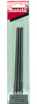 Насадка ударна довга Makita PH2 160 мм 3 шт (P-74697)