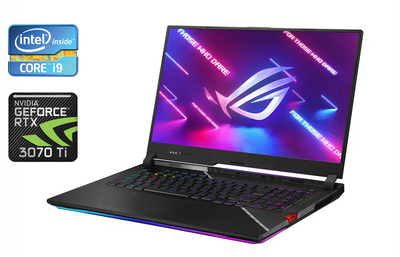 Ігровий ноутбук Asus ROG Strix G733Z / 17.3" (1920x1080) IPS / Intel Core i9-12900H (14 (20) ядер по 3,8 - 5,0 ГГц) / 32 ГБ DDR5 / 1000 ГБ SSD / nVidia GeForce RTX 3070 Ti, 8 ГБ GDDR6, 256-bit / HDMI / Windows 11 б/в