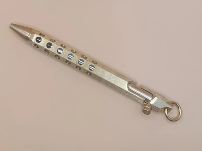 Креативная латунная ручка Winfeng Brass Bolt 1099, профессиональная шариковая ручка, военная ручка, 458541258-золото