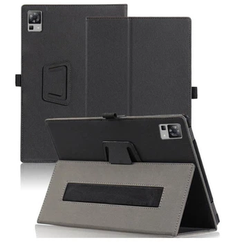 Чехол - книжка Textile Leather Case with Stand для Doogee T40, Black