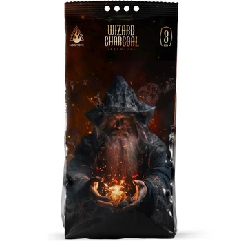 Древесный уголь Wizard charcoal бездымный 3кг