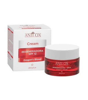 Антивіковий антиоксидантний регенеруючий крем для обличчя Deliplus Anti Ox Dragon's Blood Cream з SPF 12, 50 мл