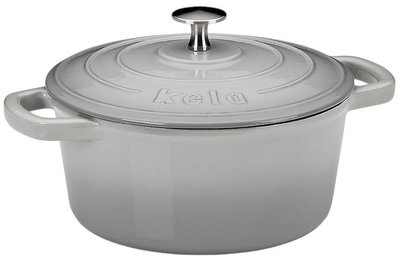Brytfanna żeliwna z pokrywką Kela Calido szara 4.6 l (4025457126079)