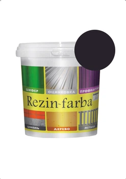 Краска высокоэластичная Ispolin Rezin-Farba для крыш и фасадов 1.0л черная
