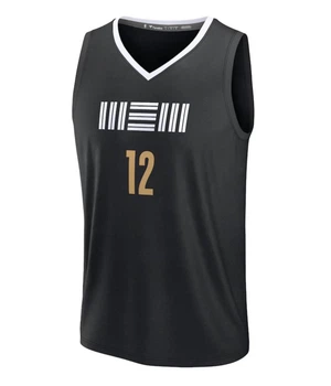 Баскетбольная майка джерси мужская Memphis Grizzlies Ja Morant 12 Fanatics чёрная размер L оригинал (22251)