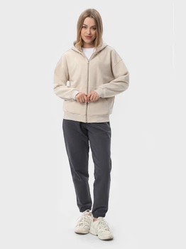 Спортивний костюм жіночий Ray Premium Loose U0809W-Cream-Dark Grey 3XL Бежевий з темно-сірим (RAY2000000045054)