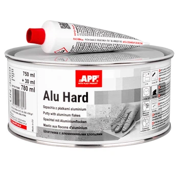 Шпаклівка з алюмінієвими пластівцями Alu Hard + затв 750+30 мл APP 010460 10 TR03153
