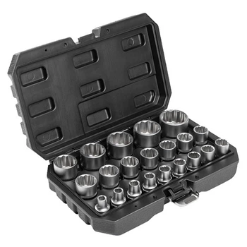 Набор головок 12-гранных Hoegert 1/2" 21 ед. (HT4R085)