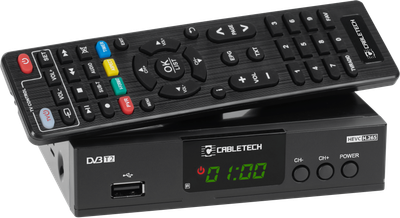 Цифровий тюнер Cabletech URZ0338A DVB-T2 H.265 HEVC (5901890110709)