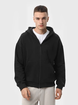 Толстовка на блискавці чоловіча Ray Premium Loose U0409M XL Чорна (RAY2000000042374)