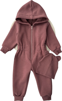 Комбінезон з шапочкою Катлен "Style" 80 см шоколад