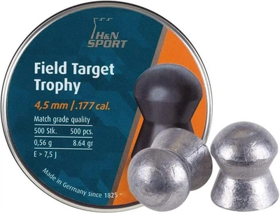 Куля H&N Field Target Trophy 4.51 мм, 0.56г, 500 шт