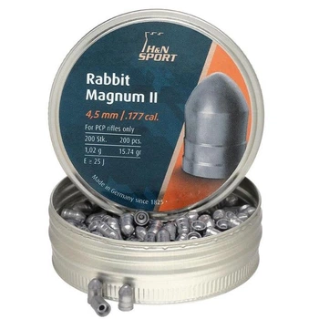 Кулі H&N Rabbit Magnum II 4.50 мм, 1.02г, 200 шт