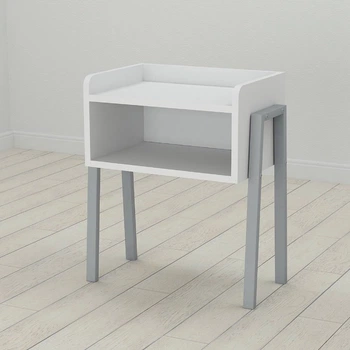 Тумба модульна Ferrum-decor Джузі 540x450x320 метал Сірий ДСП Біле 16 мм (FRD-102982)