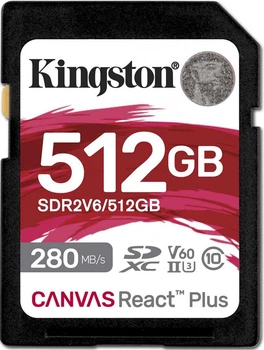 Карта пам'яті Kingston SD 512GB C10 UHS-II U3 R280/W150MB/s
