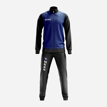 Детский спортивный костюм (толстовка + штаны) для мальчика Zeus Tuta Easy Z01586 XS 128-140 см Темно-Синий/Черный (8051565155751)