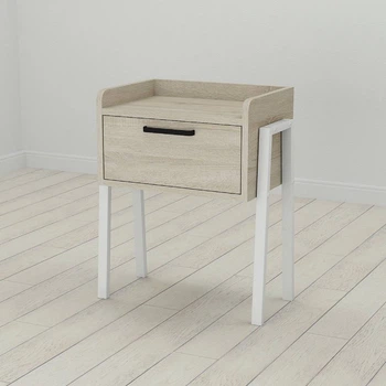 Тумба модульная Ferrum-decor Бетти 540x450x320 металл Белый ДСП Сонома 16 мм (FRD-102993)