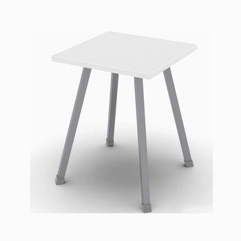 Табурет кухонный Ferrum-decor 430x320x320 Серый металл ДСП Белое 16 мм (FRD-104645)