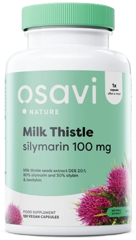 Suplement diety Osavi Rozmaryn + Sylimaryna 100 mg 120 kapsułek (5904139921968)