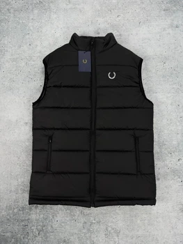 Жилетка чоловіча Fred Perry без капюшона L чорний