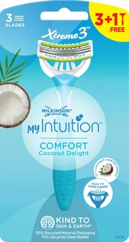 Одноразові станки Wilkinson Sword Xtreme 3 Coconut Delight 3+1 шт (4027800319626)