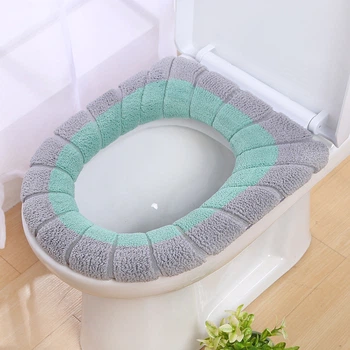 М'який чохол-грілка на сидіння унітазу Toilet Seat Cover Green