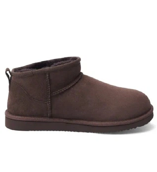 Угг Ультра Міні Темно-Коричневі Замшеві UGG Classic Ultra Mini Chocolate Suede (41, темно-коричневий)