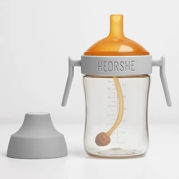Дитячий поїльник HEORSHE Light Grey 300 ml