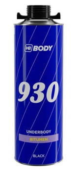 Мастика под пистолет битумная антикоррозионная для днища HB Body 930 Черная 1 л