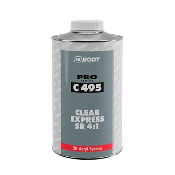 Экспресс-лак глянцевый HB Body C495 Clear Express SR 4:1 1 л (без затвердителя)