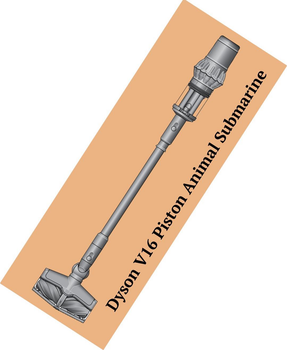 Акумуляторний пилосос Dyson V16 Piston Animal Submarine (492969-01)