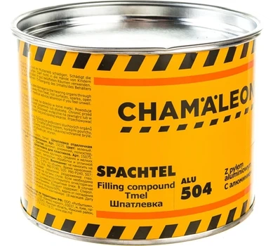 Шпаклівка з алюмінієм Chamaeleon 504 Сіра 1 кг
