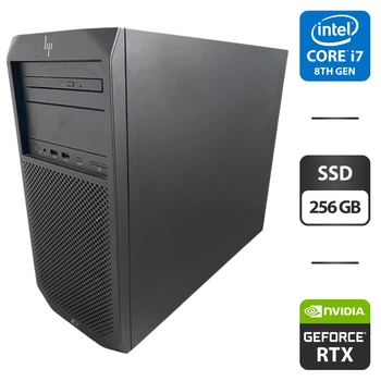Рабочая станция HP Z2 G4 Workstation Tower / Intel Core i7-8700 (6 (12) ядер по 3.2 - 4.6 GHz) / 16 GB DDR4 / 256 GB SSD / nVidia GeForce RTX 2060, 6 GB GDDR6, 192-bit / DVD-ROM б/у