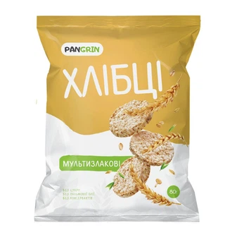Хлібці Pan Grin Мультзлакові 80 г. (4820171041048)