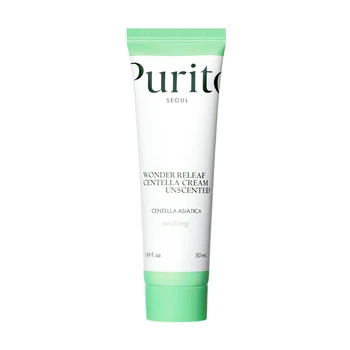 Крем для чувствительной кожи с цинтелой без эфирных масел Purito SEOUL Wonder Releaf Centella Cream Unscented, 50 мл