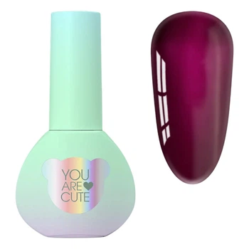 Гель-лак вітражний YOU ARE CUTE Color 130 фіолетовий, 5 мл