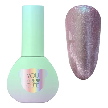 Гель-лак кошачий глаз YOU ARE CUTE Color 114 розовый светоотражающий, 5 мл
