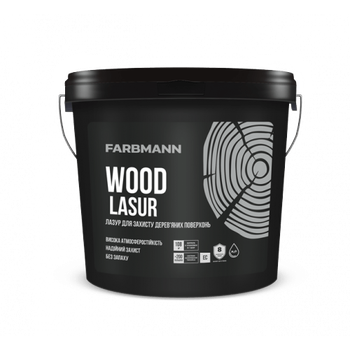 Лазур для захисту дерев’яних поверхонь FARBMANN WOOD LASUR база EC 2.7л
