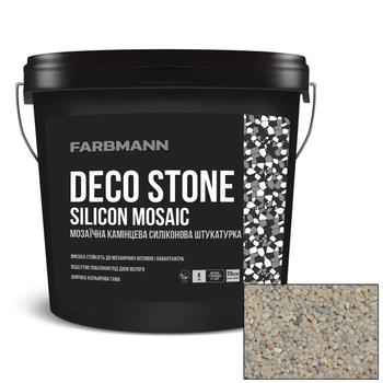 Мозаичная силиконовая штукатурка Farbmann DECO STONE SILICON MOSAIC QT11 23кг