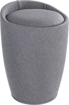 Kosz-pufa na pranie Wenko Candy 2 w 1 szary 20 l (4008838163566)
