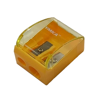 Точилка ТЧ60 Умка двойная с контейнером 3*4*2,5см, Цена за 1шт (4820071015910) Жёлтый