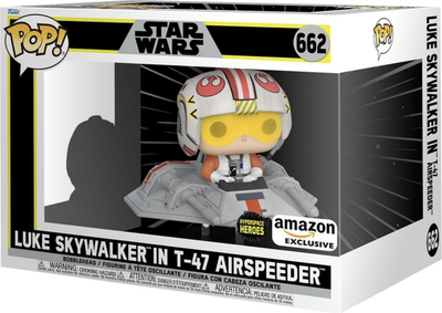 Фігурка Funko Pop! Star Wars Luke Skywalker in T 47 Airspeeder Exclusive 10 см (74404)