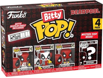 Zestaw figurek-niespodzianek Funko Bitty POP Marvel Deadpool Master 4 szt (0889698849593)