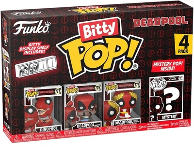 Zestaw figurek-niespodzianek Funko Bitty POP Marvel Deadpool Dinopool 4 szt (0889698849616)
