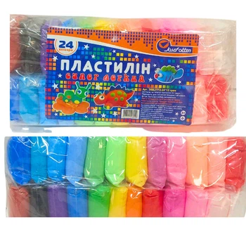 Легкий пластилин 24 цветов Sat 34SL7720-24